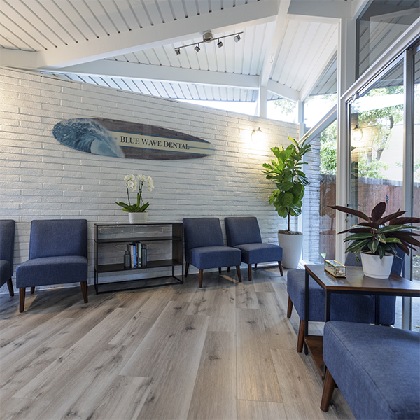 Waiting room at Blue Wave Dental of Walnut Creek