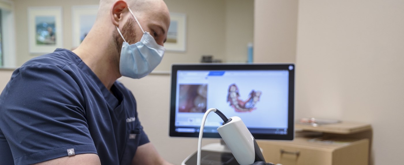 Dr David during a dental treatment